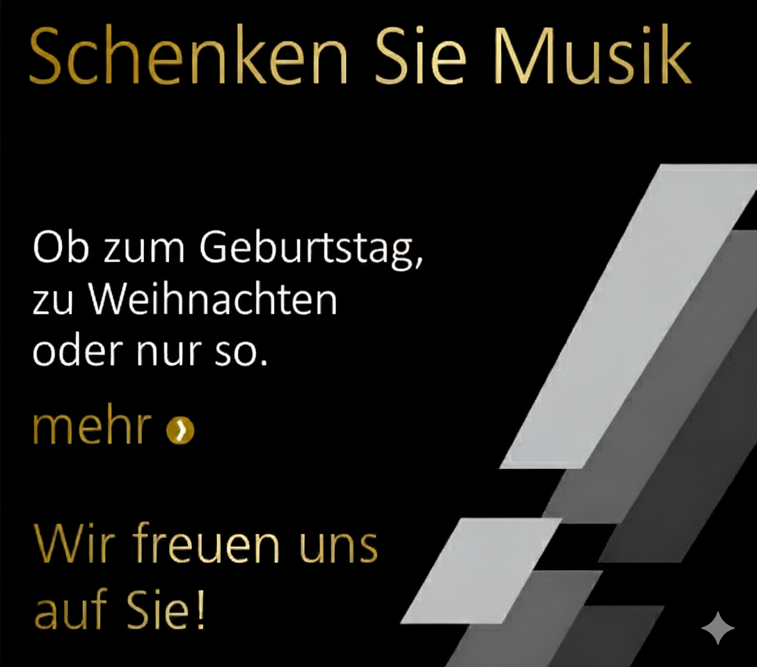 Schenken Sie Musik (Geschenkgutschein)